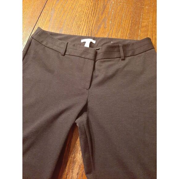 Size 16 XL Size 3 Chicos Heather Black Flat Front Pants with Belt Loops - Picture 2 of 5